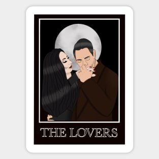 Gomez & Morticia - The Lovers Tarot Card Sticker